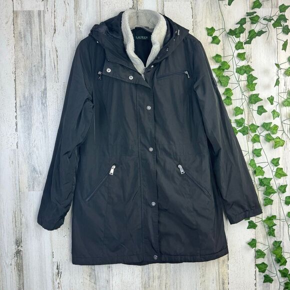 Ralph Lauren Jackets & Blazers - LRL Ralph Lauren Womens Black Softshell Jacket with Berber Vest Medium